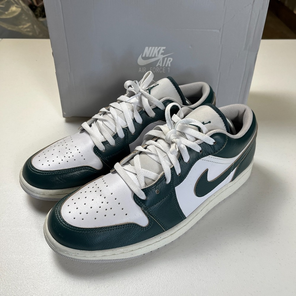 Nike Air Jordan 1 Low SE Oxidized Green Size 12 White Sail FQ7687-300